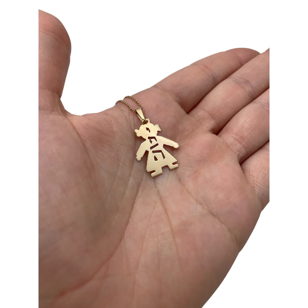 14k Gold Girl Name Pendant - Image 4