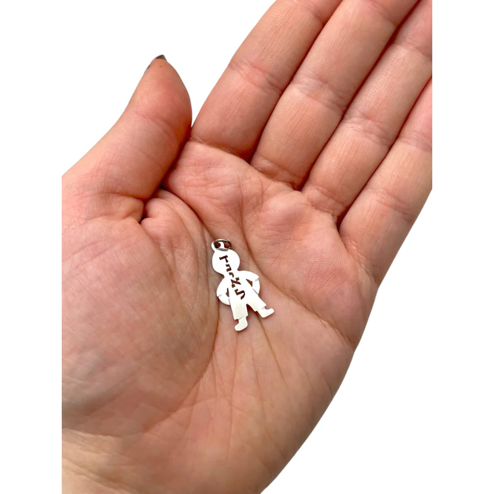 Little Boy Name Pendant Sterling Silver - Image 3