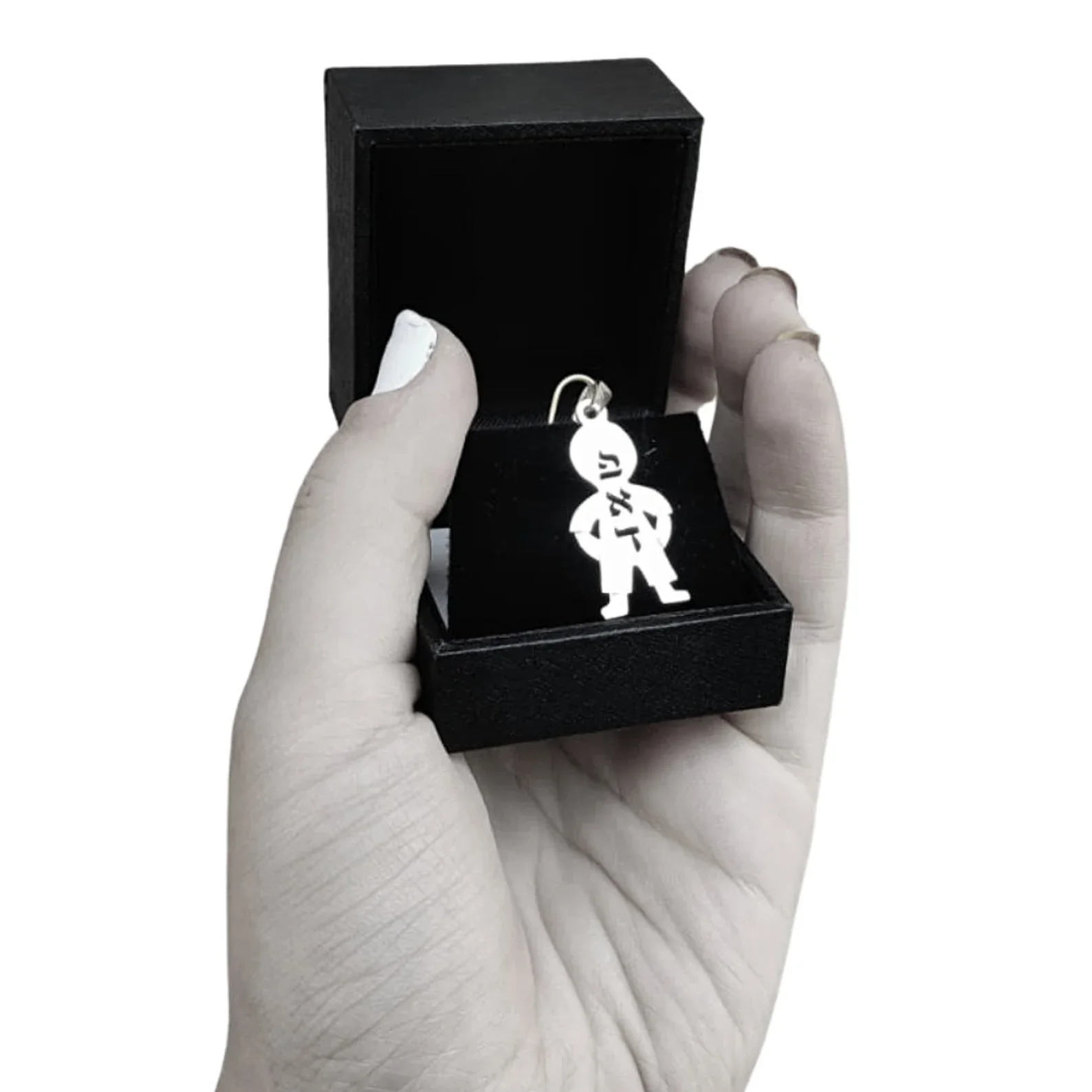 Little Boy Name Pendant Sterling Silver - Image 6