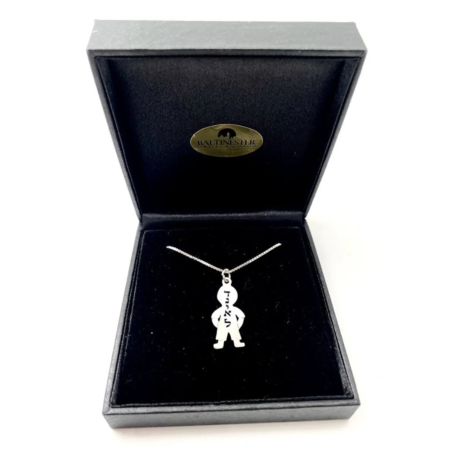 Little Boy Name Pendant Sterling Silver - Image 7