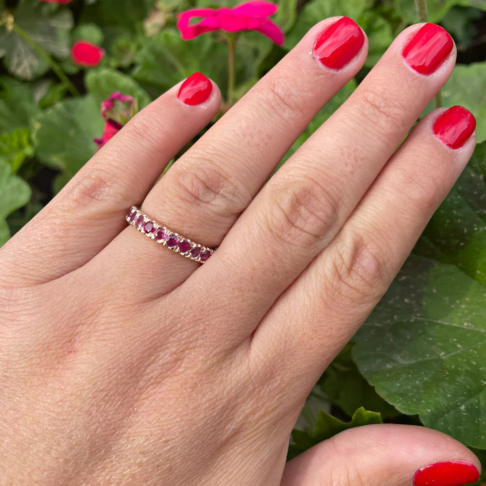 14k Rose Gold Ruby Ring - Image 2