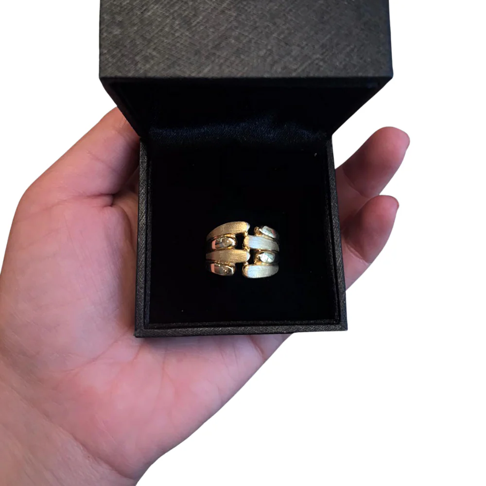 Gold Israeli Ring - 14k Gold Sabra Ring - Image 2