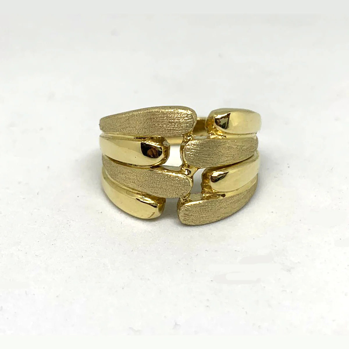 Gold Israeli Ring - 14k Gold Sabra Ring - Image 5