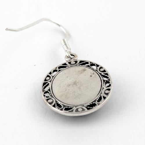 Roman Glass Embossed Earrings - Image 2