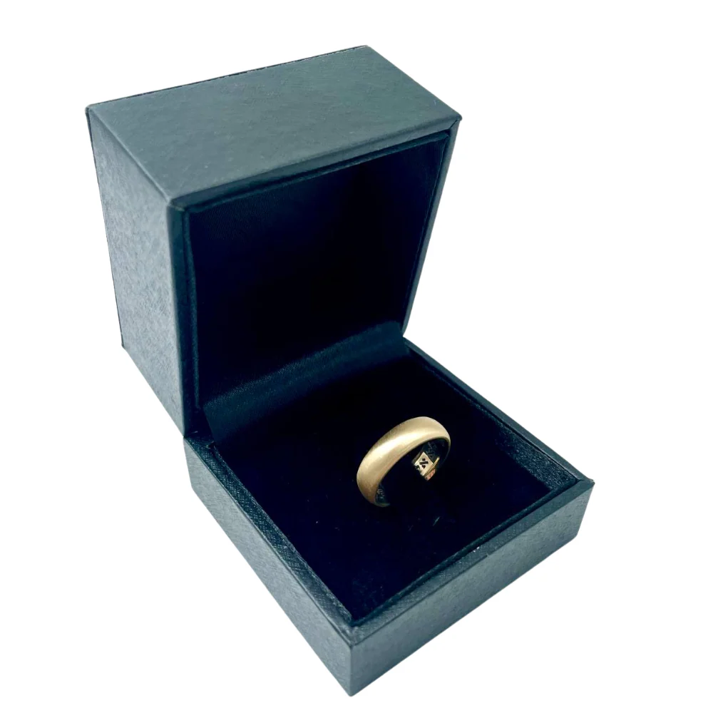 Wedding Ring 14K Gold Comfort Fit - Image 4